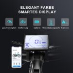 27M204 E-Bike, Elektrofahrrad 27.5'' Trekkingrad E-Cityrad mit 36V 13Ah Lithium-Akku für Lange Reichweite bis 100KM, 250W Motor, EU-konformes mit App