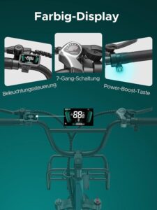 ENGWE E Bike Herren mit 48V 13Ah Batterie, 20 * 4.0 Zoll, 7-Gang Getriebe mit LCD-Display, 250W Motor & 25km/h, Reichweite bis zu 120km L20/L20 Boost