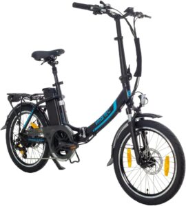 Camp-20D E-Bike Klapprad 250W Hinterradmotor Li-Ion-Akku 36V/15,6Ah 20 Zoll E-Klapprad E-Faltrad Elektrofahrrad Reichweite 100km bis 25 km/h