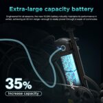 HITWAY E Bike, Ebike mit 250W Motor, Elektrofahrrad 20 Zoll, E-Bike mit 70-150km Reichweite, 7-Gang, APP-Steuerung, faltbar, IP54 wasserdicht, Pedelec
