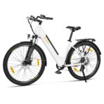 Eleglide T1 Step-Thru E-Bike, Elektrofahrrad 27.5'' Trekkingrad E-Cityrad mit 36V 13Ah Lithium-Akku bis zu 100KM Lange Range, 250W Motor, EU-konformes E Bike, LCD Display