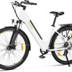Eleglide T1 Step-Thru E-Bike, Elektrofahrrad 27.5'' Trekkingrad E-Cityrad mit 36V 13Ah Lithium-Akku bis zu 100KM Lange Range, 250W Motor, EU-konformes E Bike, LCD Display
