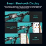 HITWAY E Bike, Ebike mit 250W Motor, Elektrofahrrad 20 Zoll, E-Bike mit 70-150km Reichweite, 7-Gang, APP-Steuerung, faltbar, IP54 wasserdicht, Pedelec
