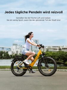 ENGWE E Bike Mountainbike Elektrofahrräder, Ebike 48V 16Ah Akku bis 150km, E-Bike mit 26x4 Zoll Fat Tire, Electric Bike 250W Motor Max. 25km/h, E26
