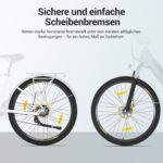 Eleglide T1 Step-Thru E-Bike, Elektrofahrrad 27.5'' Trekkingrad E-Cityrad mit 36V 13Ah Lithium-Akku bis zu 100KM Lange Range, 250W Motor, EU-konformes E Bike, LCD Display
