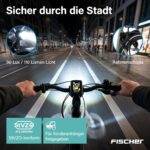 Fischer E-Bike City CITA 2403 Active Elektrofahrrad für Damen und Herren, RH 50, Frontmotor 40 Nm, 48 V Akku