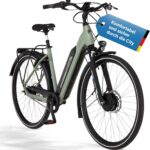 Fischer E-Bike City CITA 2403 Active Elektrofahrrad für Damen und Herren, RH 50, Frontmotor 40 Nm, 48 V Akku