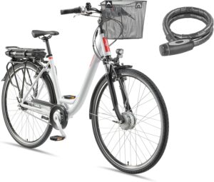 TELEFUNKEN E-Bike 28 Zoll Fahrrad für Damen & Herren | Pedelec Citybike mit 7-Gang Nabenschaltung | Rücktritt | Elektrofahrrad 250 W Frontmotor | 468 Wh Li-Ion-Akku | EBike Multitalent RC657